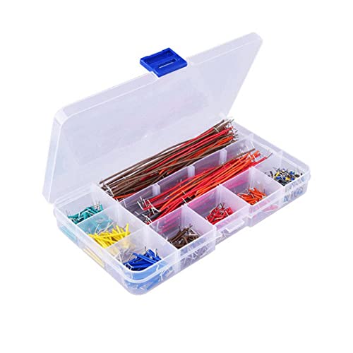 Kit de cables puente Treedix de 840 piezas, 14 longitudes, kit de cables para prototipado en breadboard y circuitos sin soldadura