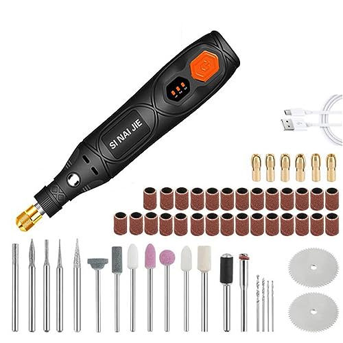 Treedix Engraving Pen Portable Electric Engraving Tool Kit Adjustable Speed Charging Handheld Small Electric Grinding Pen Engraving Machine Polishing Cutting for Sanding, Polishing, Engraving