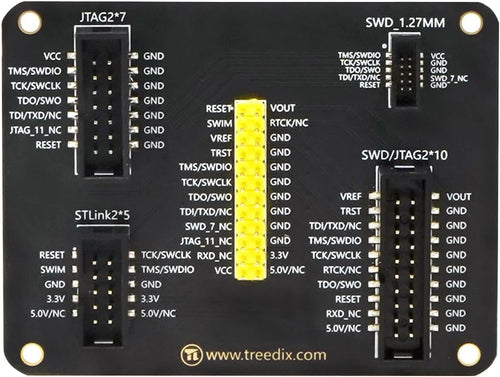 Treedix JTAG Breakout Board Adapter Board Multi-Function Adapter Converter Board Suitable for st-Link and jtag j-Link