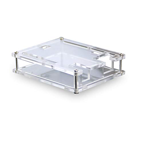 Treedix Caja transparente acrílica experimental compatible con placa base y con la placa Arduino UNO R3