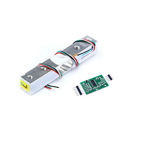 Treedix Balance de cuisine électronique portable avec capteur de pesage à cellule de charge numérique 1kg/5KG/10kg/20kg + module HX711