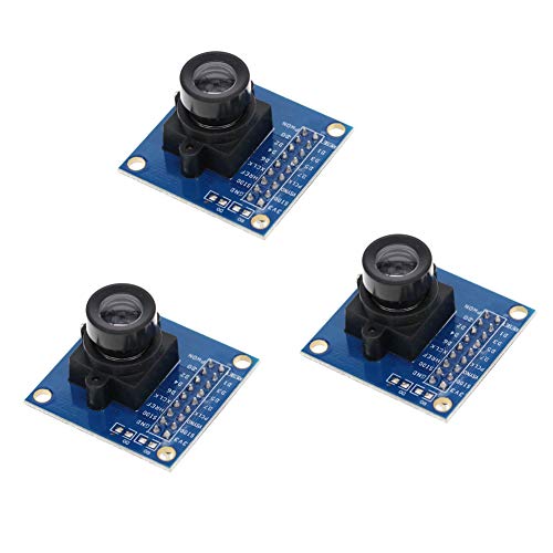 Treedix 3 pezzi Modulo Fotocamera OV7670 640 x 480 VGA CMOS, con interfaccia I2C, compatibile con Arduino, ARM e FPGA