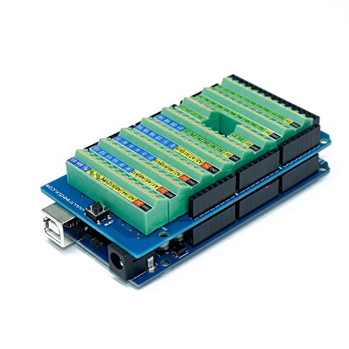 Treedix スクリュー ターミナル ブロック ブレークアウト ボード モジュール、Arduino MEGA-2560 R3 と互換性あり