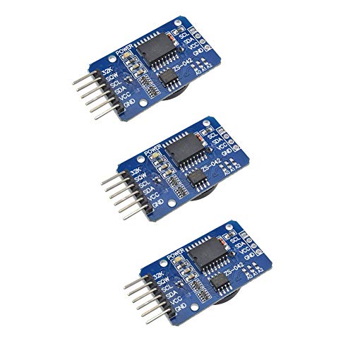 Treedix 3 pz DS3231 Modulo Orologio in Tempo Reale ad Alta Precisione Scheda Sensore di Temperatura IIC Compatibile con Arduino Raspberry Pi