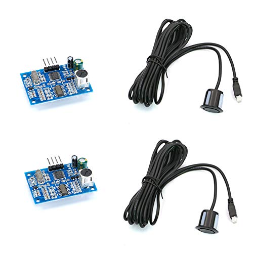 Treedix 2 pcs JSN-SR04T Modulo Sensore Ultrasonico per la misurazione della distanza con sonda impermeabile compatibile con Arduino