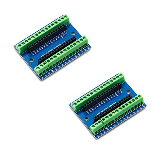 Treedix 2個 ターミナルアダプタ拡張ボード IOシールド V1.O 交換品 Arduino Mini Nano Board V3.0プロジェクトと互換性あり