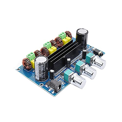 Treedix XH-A305 Carte amplificateur de puissance numérique haute puissance TPA3116D2, amplificateur 2.1 canaux avec AUX