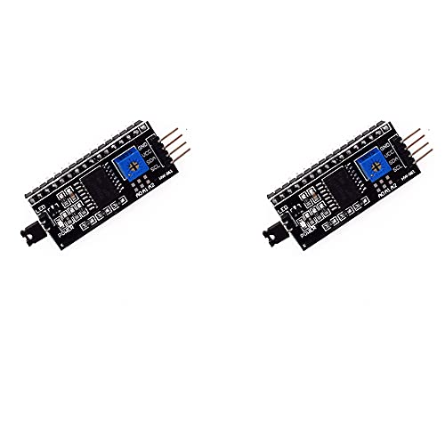 Treedix 2PCS IIC/I2C/インターフェース LCD1602 LCD スクリーン アダプター ボード IIC シリアル インターフェース アダプター Arduino Robot と互換性あり