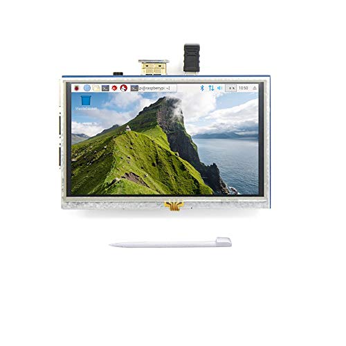 Treedix 5 Zoll TFT LCD Display LCD Monitor 800×480 Farb-Touchscreen-Modul mit Touch Pen Kompatibel mit Raspberry Pi 3B+/4B