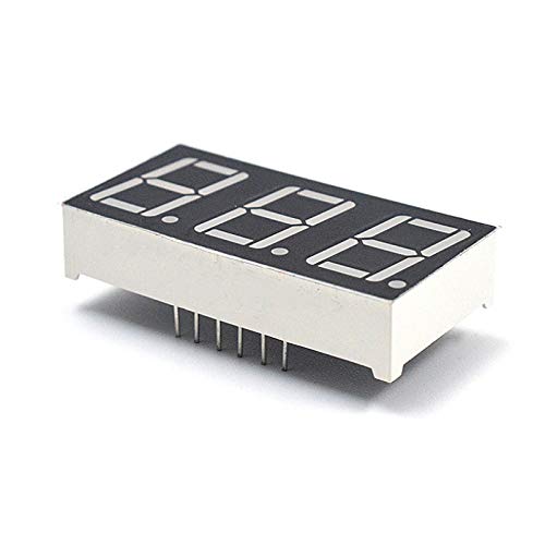 Treedix 0,56" 3-stellige 7-Segment-Anzeige mit gemeinsamer Kathode 3-stellige LED-Anzeige Digitalröhre