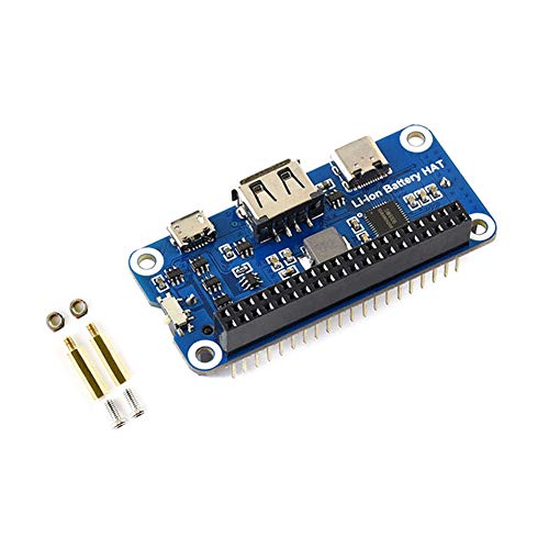 Treedix Lithium-Batterie-Erweiterungsplatine, 5-V-Mobilstromversorgungsmodul, kompatibel mit Raspberry Pi 3B/3B+/4B/Zero W