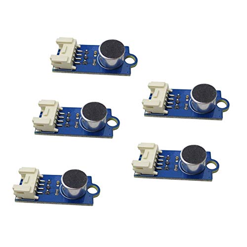 Treedix 5-teiliges MIC-Soundsensormodul Mikrofon-Rausch-Dezibel-Messkit Mikrofon Elektronischer Baustein 3p/4p-Schnittstelle