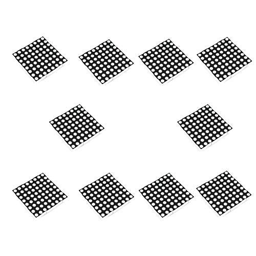 Treedix 64 LED-Punktmatrixanzeige, kompatibel mit Arduino MAX7219 LED-Punktmatrixmodul, ROT
