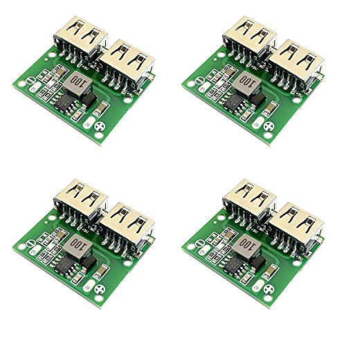 Treedix Dual USB Voltage Buck Regulator Step Down Power Supply Module Output Buck Voltage Board 9V/12V/24V to 5V 3A DC-DC Charging Buck Regulator Charging Module