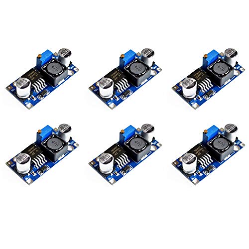 Treedix 6 pièces LM2596 DC vers DC Module d'alimentation abaissante Buck 3A, régulateur de tension à haute efficacité