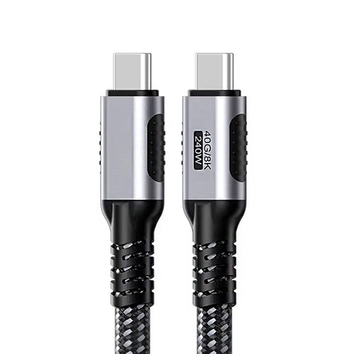 Treedix USB Cケーブル 1.2m、40Gbps 8K@60Hz 240W USB4充電ケーブル、PD3.1急速充電 48V/5A、高密度編組USB C to USB Cケーブル MacBook、ノートパソコン、タブレット、スマートフォン、ゲーム機対応