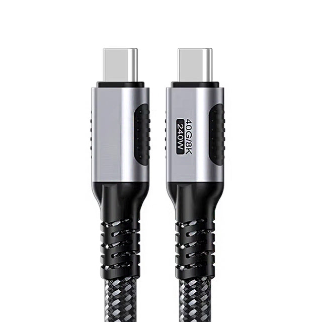 Treedix USB C Cable 1.2m, 40Gbps 8K@60Hz 240W USB4 Charging Cable, PD3.1 Fast Charge 48V/5A, High Density Braided USB C to USB C Cord Compatible with MacBook, Laptop, Tablet, Phone, Gaming Console