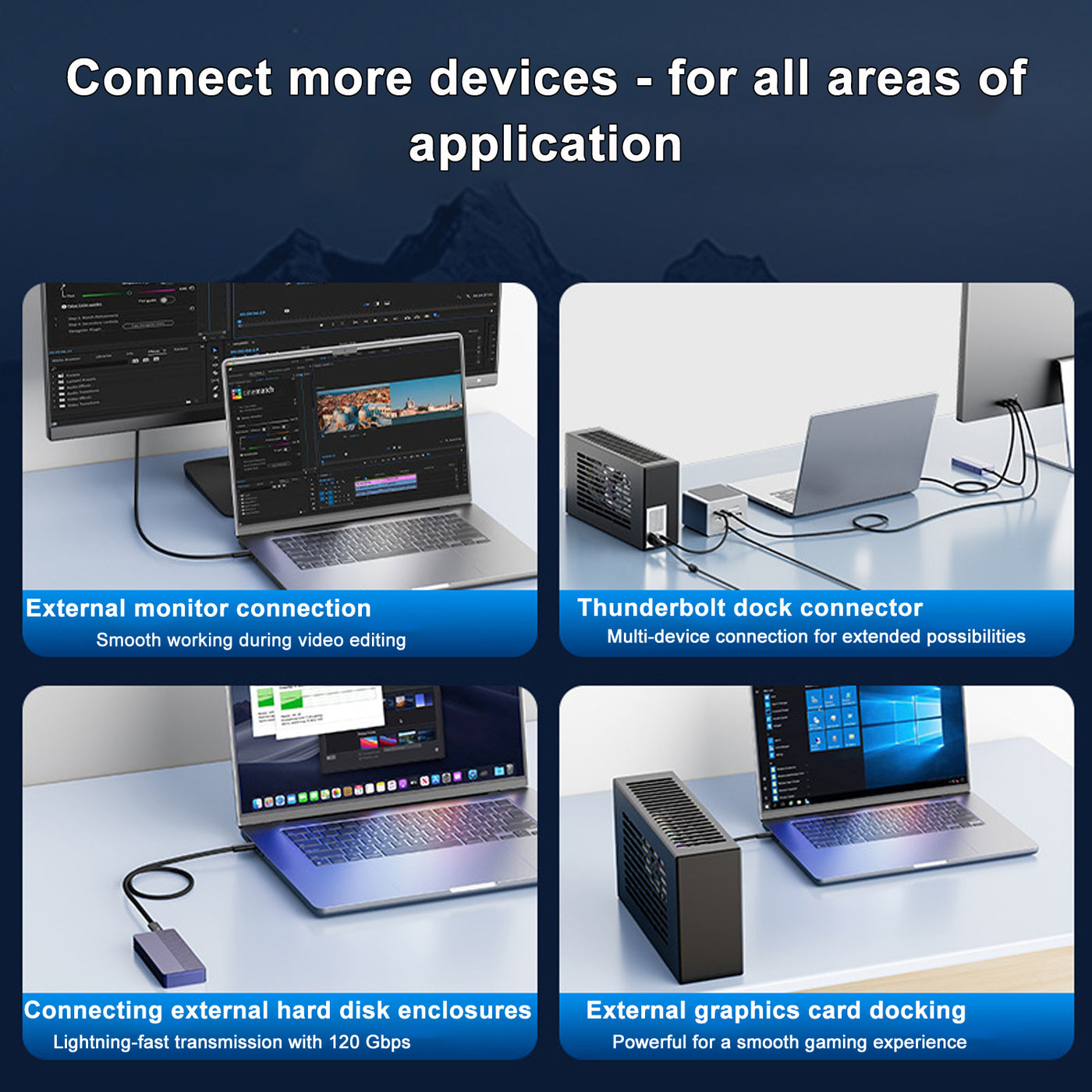 Treedix 120 Gpbs USB C Kabel für Thunderbolt 5 Kabel, PD240W Schnellladekabel, USB C auf USB C Kabel 1m, 16 K / 8 K Videoübertragung, USB C Datenkabel Kompatibel mit Thunderbolt 4/3, USB4/3.2/3.1/3.0/2.0