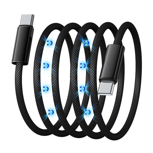 Treedix USB C to USB C Cable, Type C 240W Fast Charging Cable, 4.9ft 48V/5A Portable Magnetic Charging Cable Compatible with for iPhone 15/16 Pro Max Plus, iPad Pro, Samsung Galaxy,MacBook, iPad