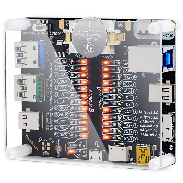 USB Cable Tester Board Type-C Micro USB-A/B Checker