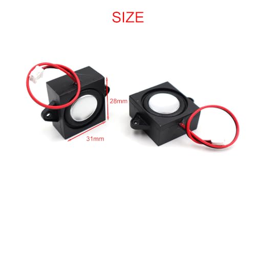 2 Stück 3 W 8 Ohm Einzelhohlraum-Mini-Lautsprecher Tragbarer Werbemaschinen-Lautsprecher Kompatibel mit Raspberry Pi und Arduino, EVD, Robotik