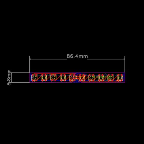 Treedix 10x10 WS2812B 5050 RGB LED Light Stick Matrix Individually Addressable 10 Bit RGB LEDs with Integrated Driver Board DC 5V Compatible with Arduino and Raspberry Pi