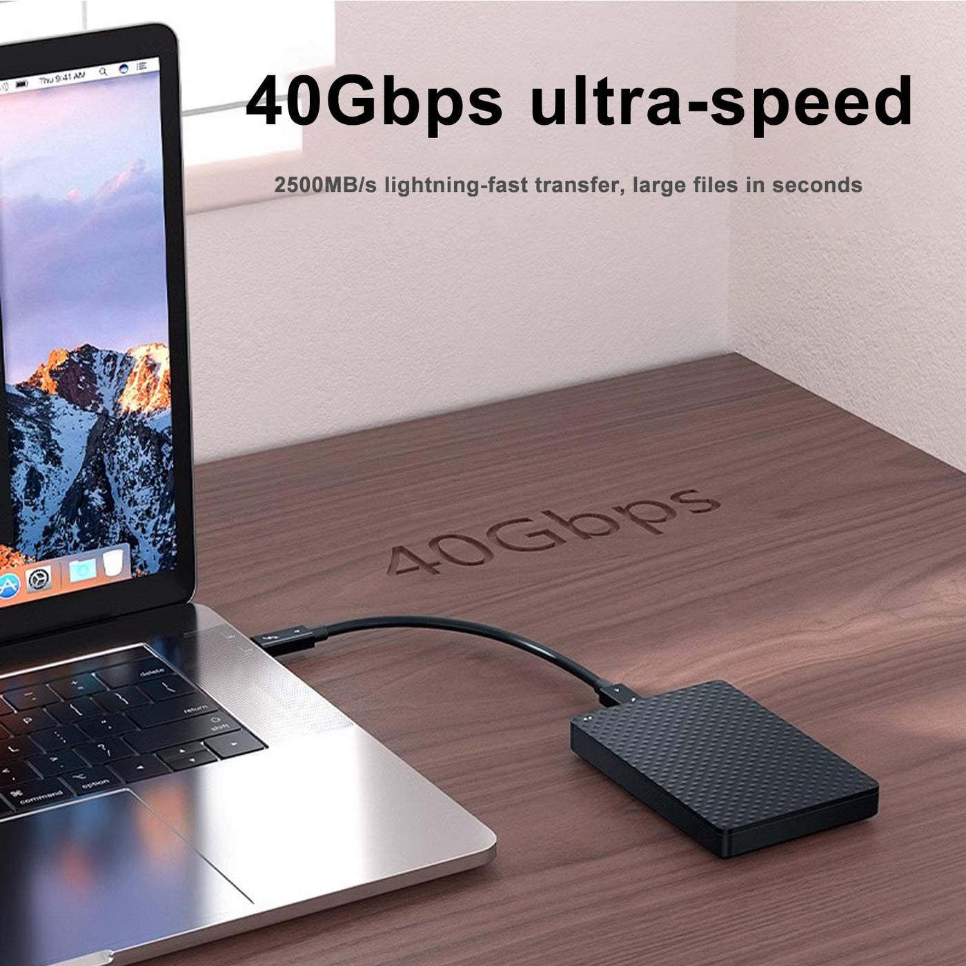 Treedix 40 Gbit/s USB-C-Kabel für Thunderbolt-4-Kabel, 100 W PD Schnellladekabel, 8K 60Hz Display, 30 cm E-Marker-Kabel für Apple iPhone 16/15, iPad, Samsung Galaxy, Tablets, Laptops