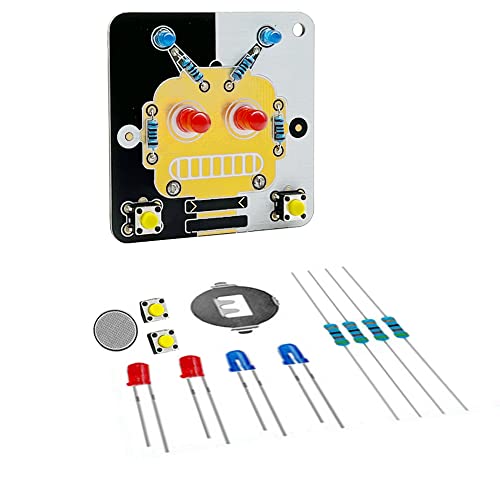 Treedix はんだ付け練習プロジェクト 2セット DIY 電子キット 回路基板 トレーニングボード バッテリー付き 初心者、学生、DIY愛好家向け