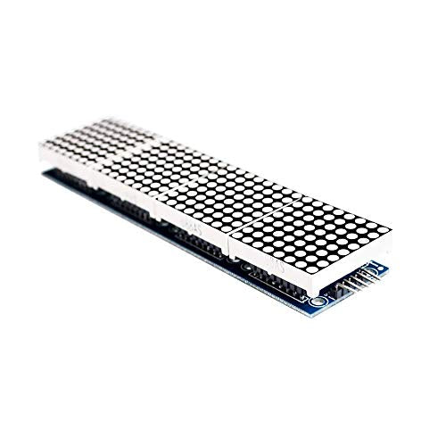 Treedix Modulo MAX7219 compatibile (Luce rossa) Display 4 in 1 per Arduino Raspberry Pi con cavo a 5 pin