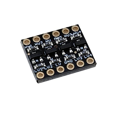 Treedix 10 Pezzi Modulo Convertitore di Livello Logico 4 Canali IIC I2C da 3.3V a 5V, Shifter Bidirezionale per Segnali Bus SPI, Compatibile con Arduino