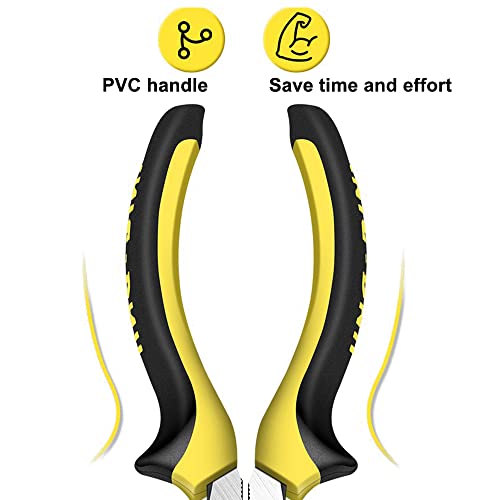 Treedix 6 inch Needle Nose Pliers Multi-function Needle-nose Pliers Professional Needle Nose Spring Loaded Pliers, Used for Cutting Clamping Pinching Jewelry Making