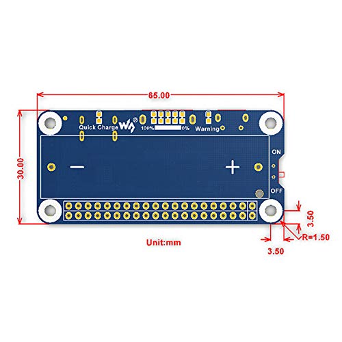 Scheda di espansione batteria al litio Treedix, modulo di alimentazione mobile 5V compatibile con Raspberry Pi 3B/3B+/4B/Zero W