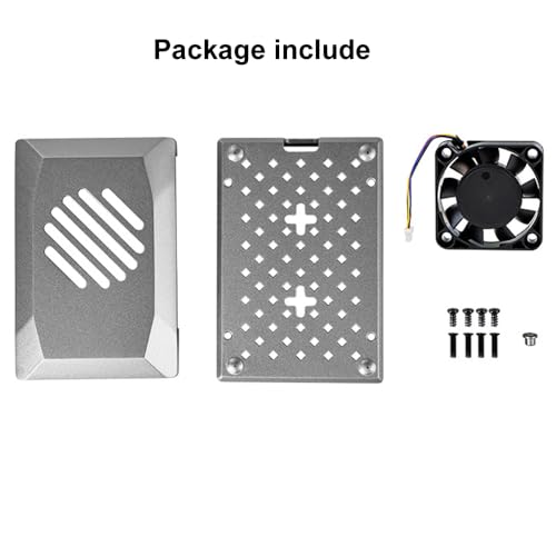 Funda protectora Treedix ABS para el ventilador de refrigeración con control de velocidad PWM de Raspberry Pi 5, compatible con Raspberry Pi