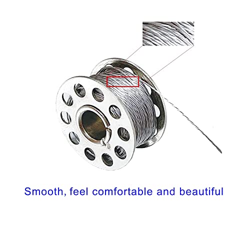 Treedix 316L Conductive Sewing Thread Stainless Thin Conductive for Gloves Metal Thread Reflective Thread-2 Ply 4m/13.1ft 4Ω/m