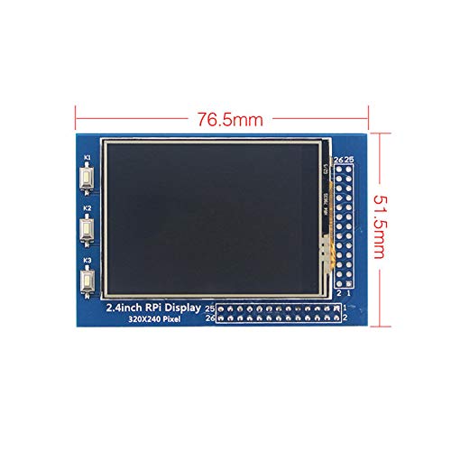 Treedix 2,8 Zoll TFT LCD Display SPI-Schnittstelle TFT resistiver Touchscreen Farbbildschirm mit Touchpanel kompatibel mit Raspberry Pi 4B / 3B+