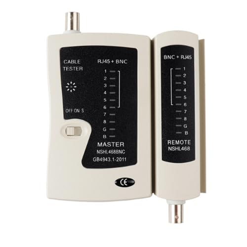 RJ45 BNC Netzwerkkabeltester Koax-Durchgangsprüfer Ethernet-Kabeltester Werkzeug Telefonleitungstest Durchgangsprüfer für Verkabelungstechnik Reparaturen