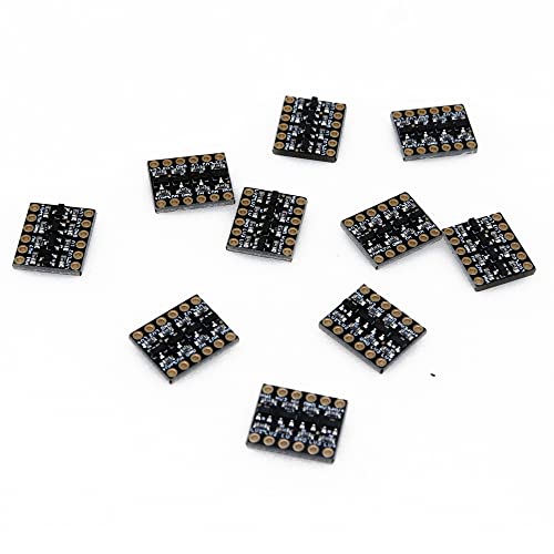 Treedix 10 Pezzi Modulo Convertitore di Livello Logico 4 Canali IIC I2C da 3.3V a 5V, Shifter Bidirezionale per Segnali Bus SPI, Compatibile con Arduino