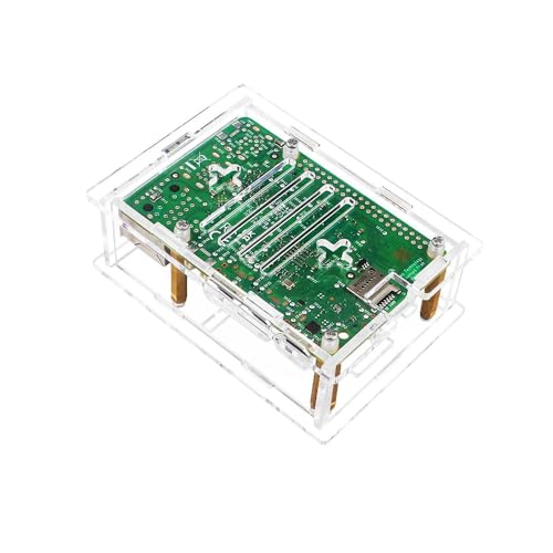 Carcasa de acrílico Treedix para Raspberry Pi 5 con ventilador de refrigeración y disipador de calor de cobre-aluminio