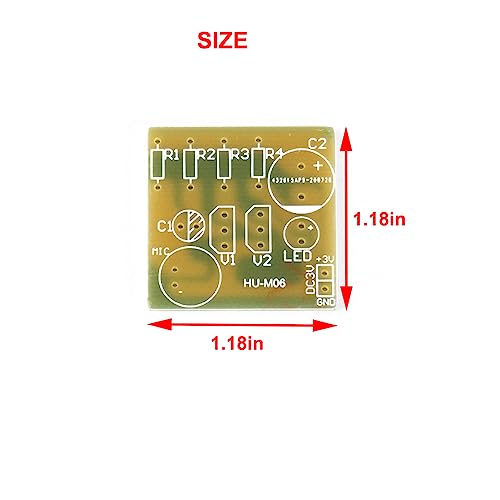 Treedix Solder Projects DIY Electronics Kits Electronic Voice-activated LED Flash Production Kit Learning Kit DIY Electronic Kit