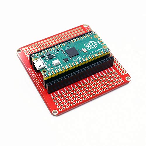 Treedix Scheda di espansione compatibile con Raspberry Pi Pico, PCB Shield con finitura dorata e pin header
