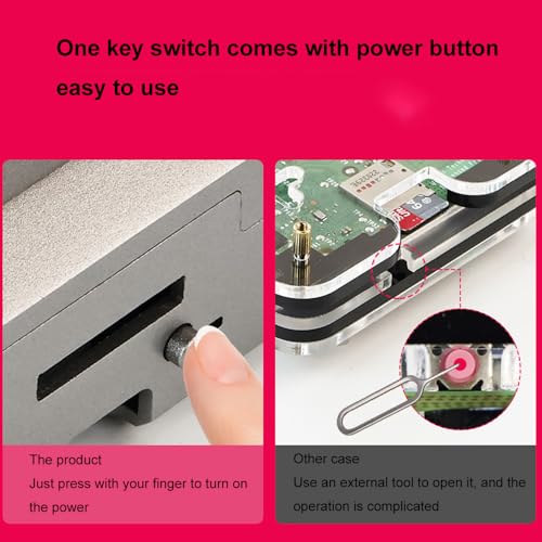 Funda protectora Treedix ABS para el ventilador de refrigeración con control de velocidad PWM de Raspberry Pi 5, compatible con Raspberry Pi