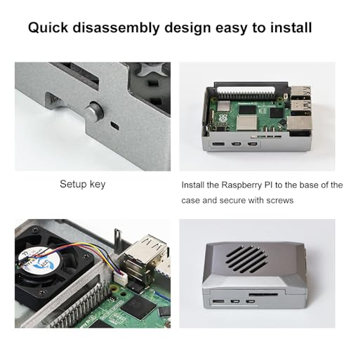 Funda protectora Treedix ABS para el ventilador de refrigeración con control de velocidad PWM de Raspberry Pi 5, compatible con Raspberry Pi