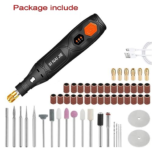 Treedix Engraving Pen Portable Electric Engraving Tool Kit Adjustable Speed Charging Handheld Small Electric Grinding Pen Engraving Machine Polishing Cutting for Sanding, Polishing, Engraving