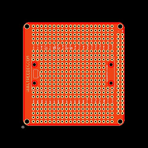 Treedix Scheda di espansione compatibile con Raspberry Pi Pico, PCB Shield con finitura dorata e pin header