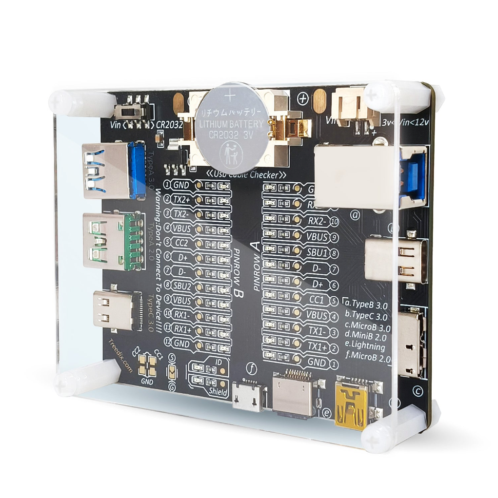 Treedix Acrylic Board for usb Cable Tester