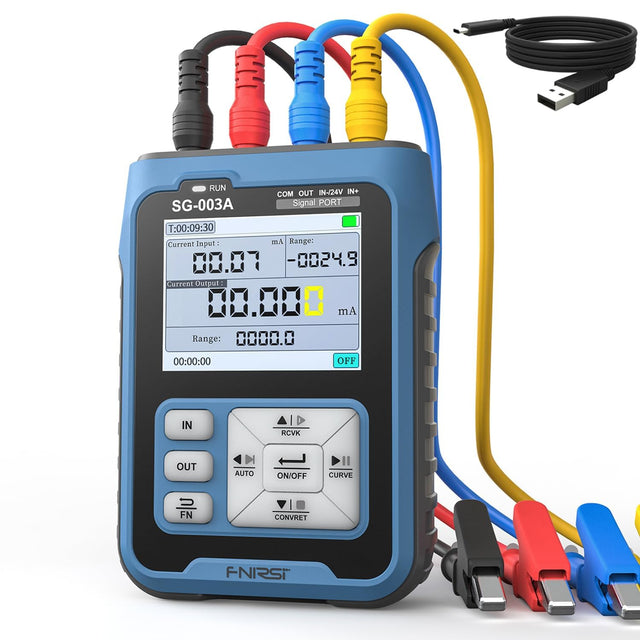 Treedix Current Voltage Signal Generator, Voltage Current Calibrator, 4-20mA Signal Generator,0-10V Current Voltage Simulator,Multiple Signal Types,Preset Values for Panel Debugging and Device Testing