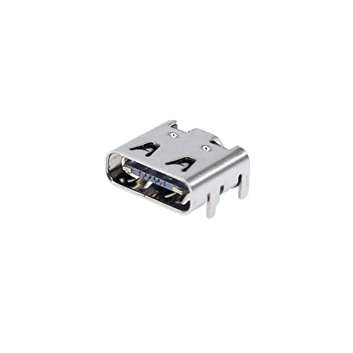 Treedix 20 Stück USB Typ C 3.1 Buchse Anschlussbuchse Jack Port 16-polig Ersatzadapter Jack-Buchse für Datenübertragung, Aufladen