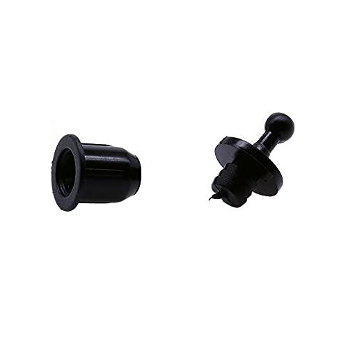 Treedix 12pair Speaker Grill Peg Kit Plastic Ball and Socket Type Grill Guides Pegs Cloth Buckle Screws Speaker Parts Accessories(12.5x11x10 mm)