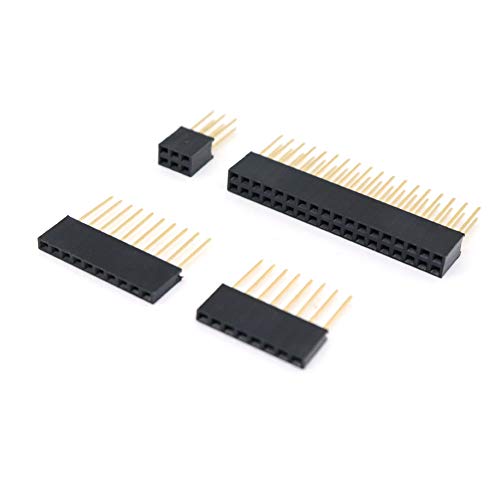 Treedix 3 pcs Prototype Shield Board Solderable Universal BreadBoard PCB Double Sided Tinned Gold Plated Holes with Female Header Compatible with Arduino Mega 2560