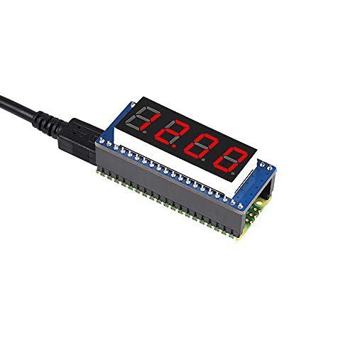 Treedix Compatible with Raspberry Pi Pico 4-Digit 8-Segment Digital Tube Expansion Board